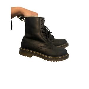 Dr. Martens 1460 fur lined Serena burnished Wyoming boots US8